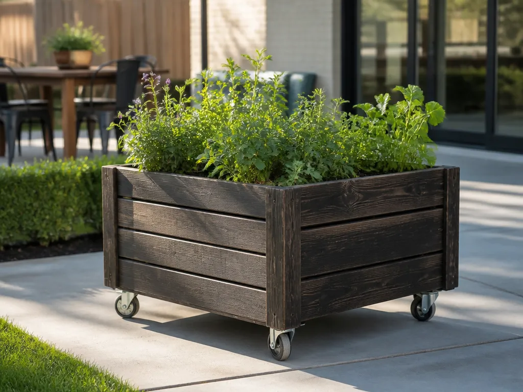 3. Mobile Planter Boxes On Heavy-duty Casters - raised garden bed ideas for small backyards
